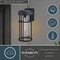 Vaxcel Crestline Aluminum 1 Light LED Dusk to Dawn Black Transitional Outdoor Wall Lantern Clear Glass T0742 - alternate 10